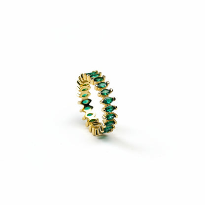 Cutesie Marquise Eternity Ring | 5MM | 18K Gold Filled