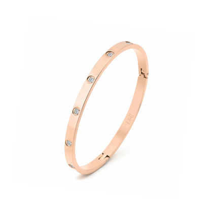 PREMIUM STAINLESS STEEL - BRACELET - 8 STONE MATTE BANGLE