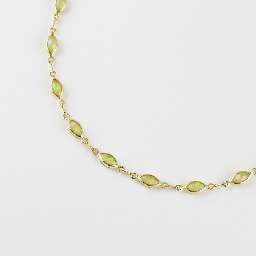 Marquise Opal Bracelet | 18K Gold Filled