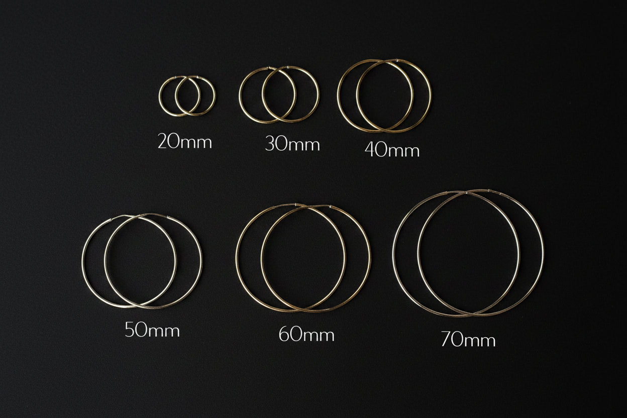 GOLD FILLED - EARRINGS - CUTESIE EVERYDAY ENDLESS HOOP