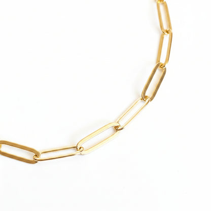 Paperclip Chain Anklet | 4.5MM | 18K Gold Filled