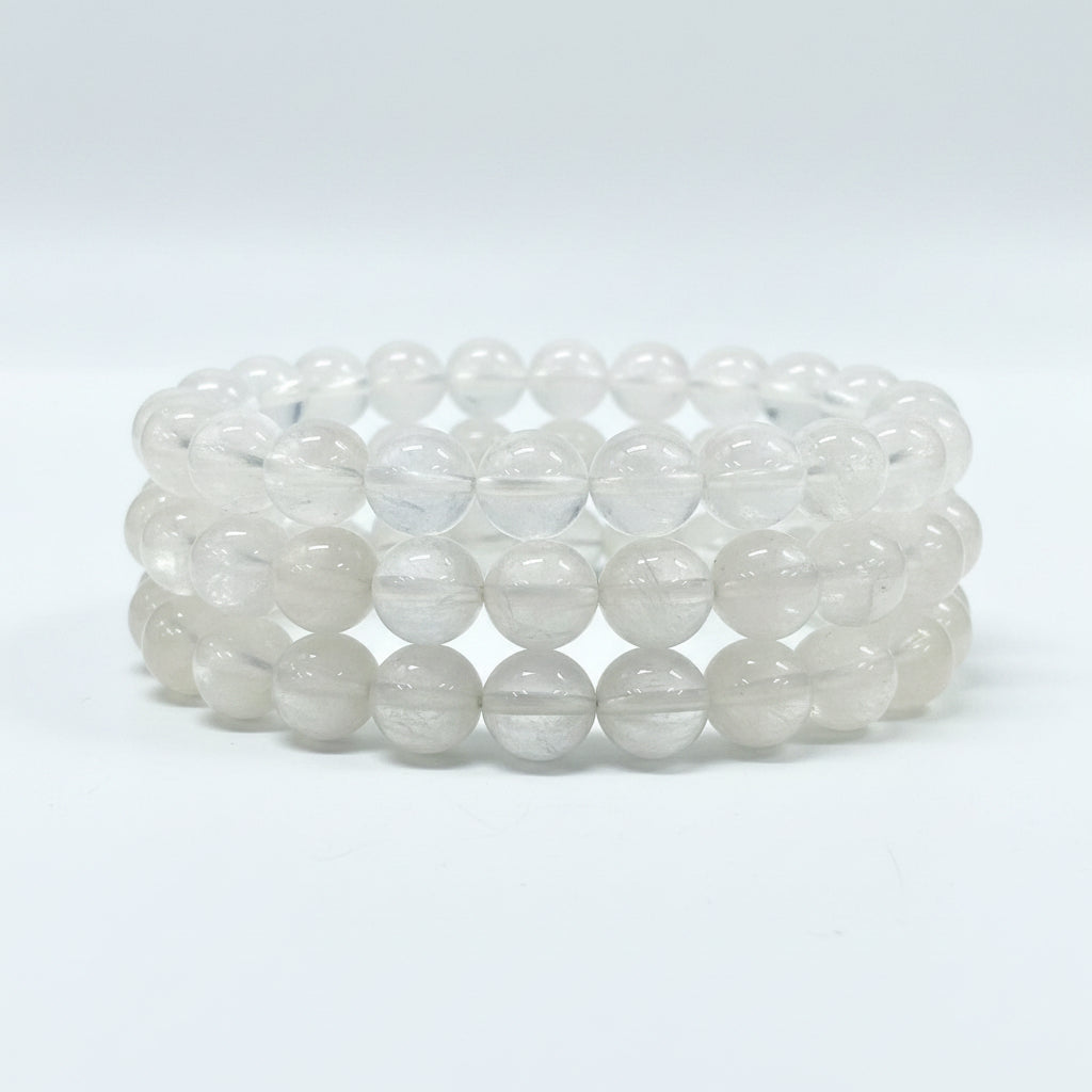 10mm Moonstone | Natural Crystal Stretch Bracelet