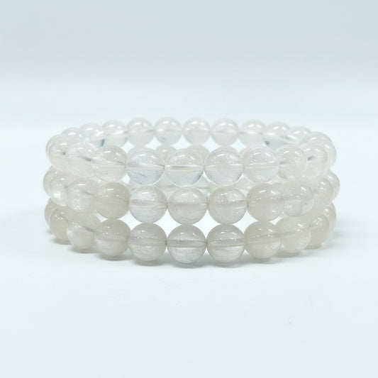 10mm Moonstone | Natural Crystal Stretch Bracelet