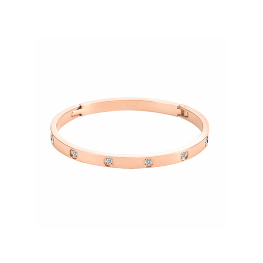 PREMIUM STAINLESS STEEL - BRACELET - 8 STONE MATTE BANGLE