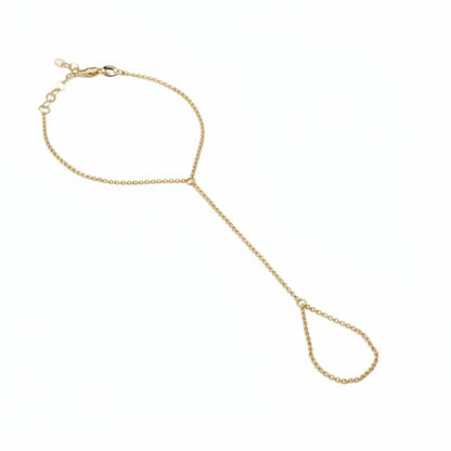 Simple Rolo Link Hand Chain | 18K Gold Filled