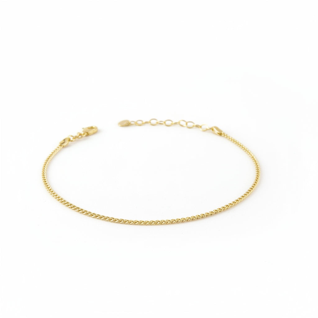 Cuban Anklet | 2MM | 18K Gold Filled