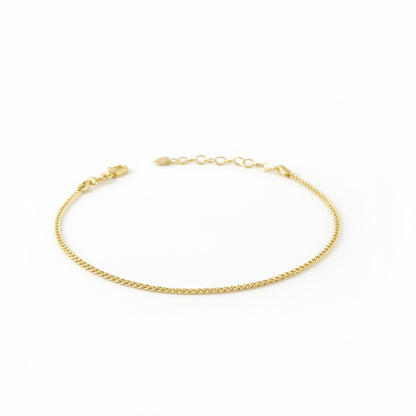 Cuban Anklet | 2MM | 18K Gold Filled