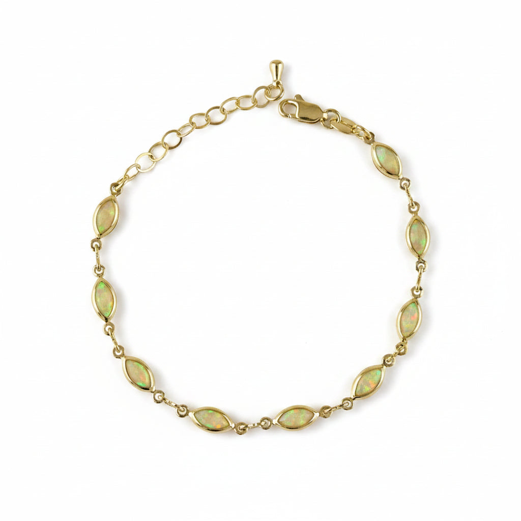 Marquise Opal Bracelet | 18K Gold Filled