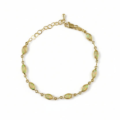 Marquise Opal Bracelet | 18K Gold Filled