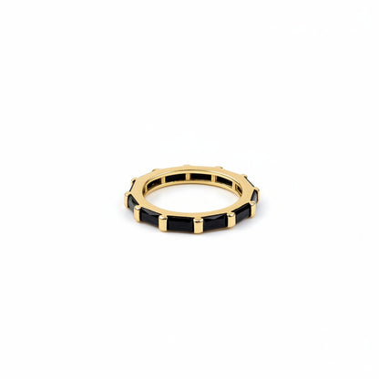 GOLD FILLED - RING - CZ BAGUETTE BAND