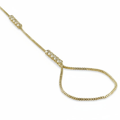 Olivia CZ Hand Chain | 18K Gold Filled