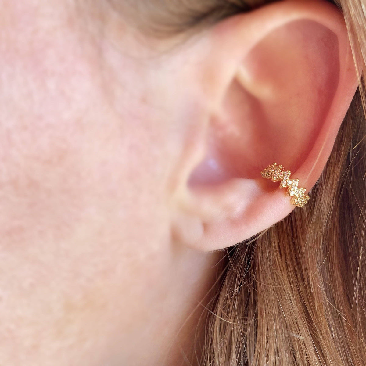 CZ Zig Zag Ear Cuff | 11.5MM | 18K Gold-Filled