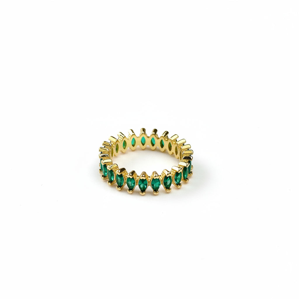 Cutesie Marquise Eternity Ring | 5MM | 18K Gold Filled