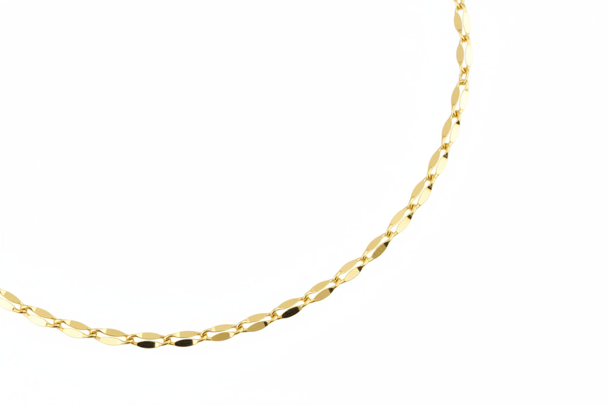 Detailed Link Anklet | 18K Gold Filled