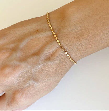 Dots Bracelet | 2MM | 18K Gold Filled