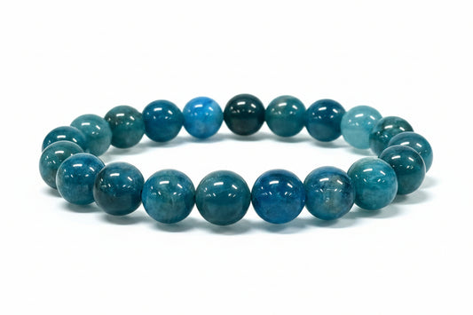 10mm Apatite | Natural Crystal Stretch Bracelet