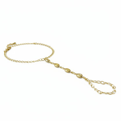 Marquise Opal Hand Chain | 18K Gold Filled