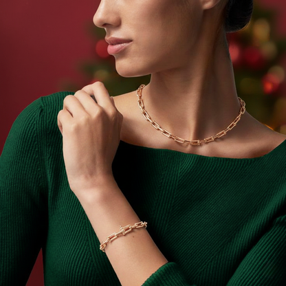 Horseshoe Link Necklace | Gold, Rose Gold or Steel | Premium 316L Stainless Steel