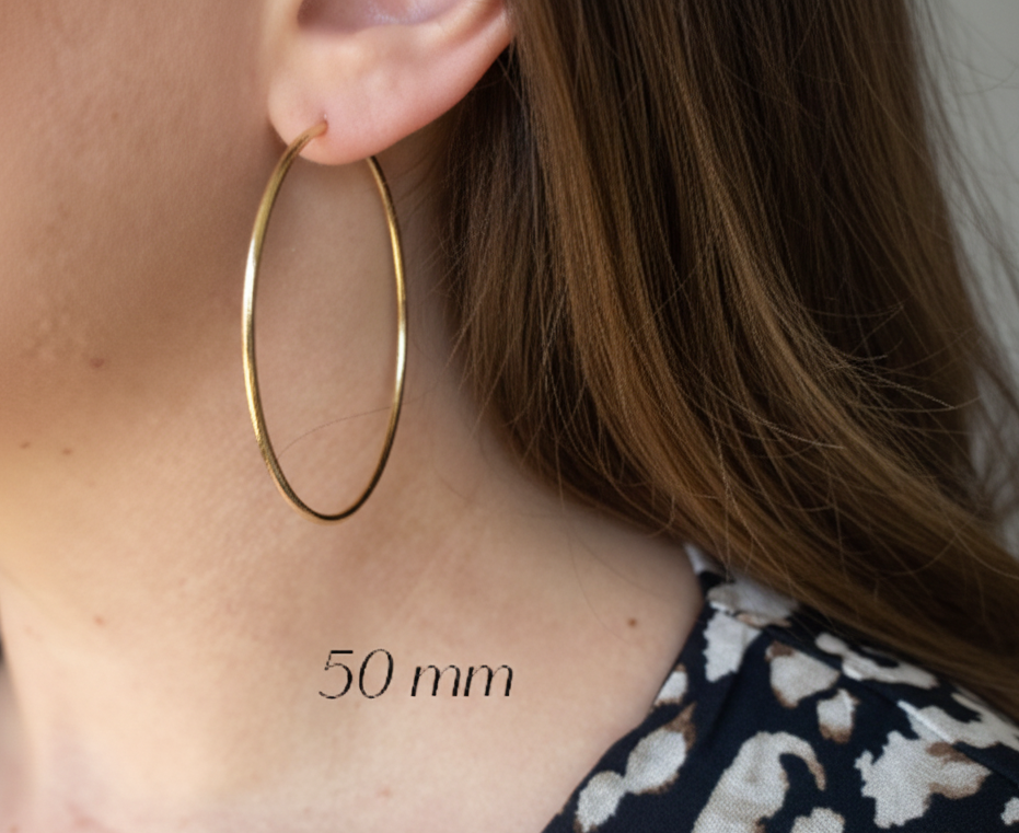 GOLD FILLED - EARRINGS - CUTESIE EVERYDAY ENDLESS HOOP