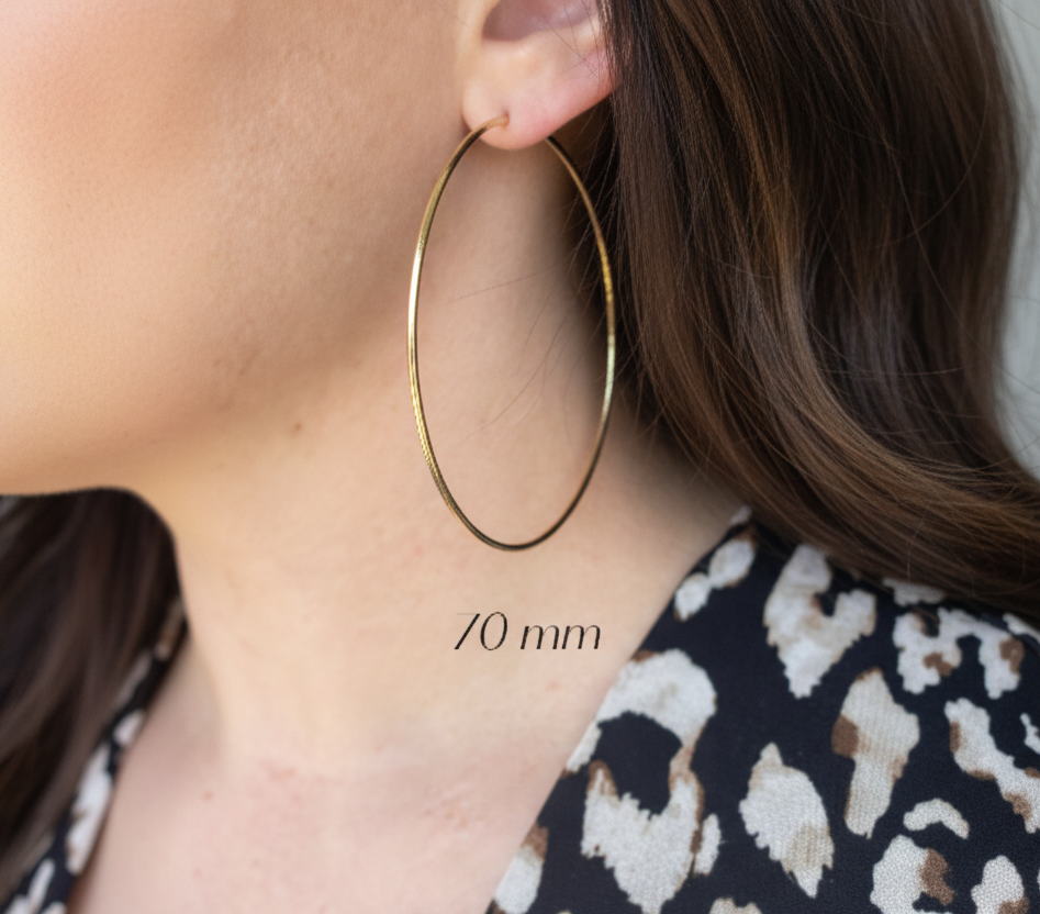 GOLD FILLED - EARRINGS - CUTESIE EVERYDAY ENDLESS HOOP