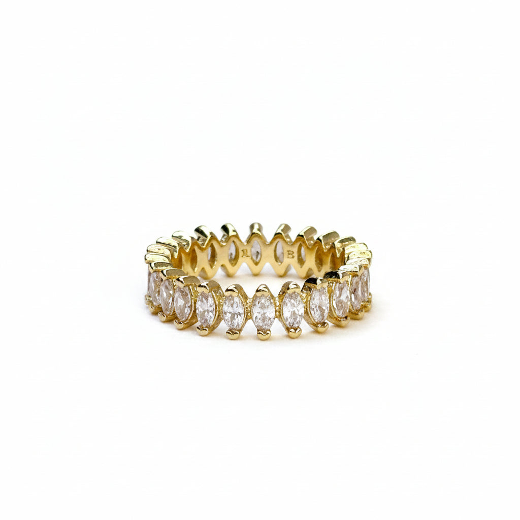Cutesie Marquise Eternity Ring | 5MM | 18K Gold Filled