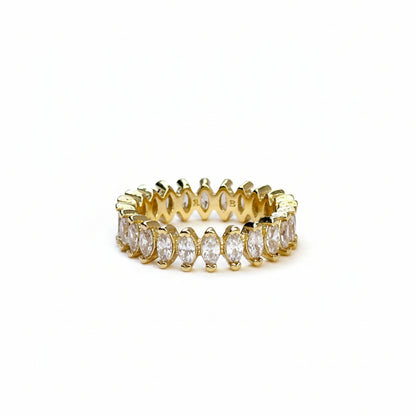Cutesie Marquise Eternity Ring | 5MM | 18K Gold Filled