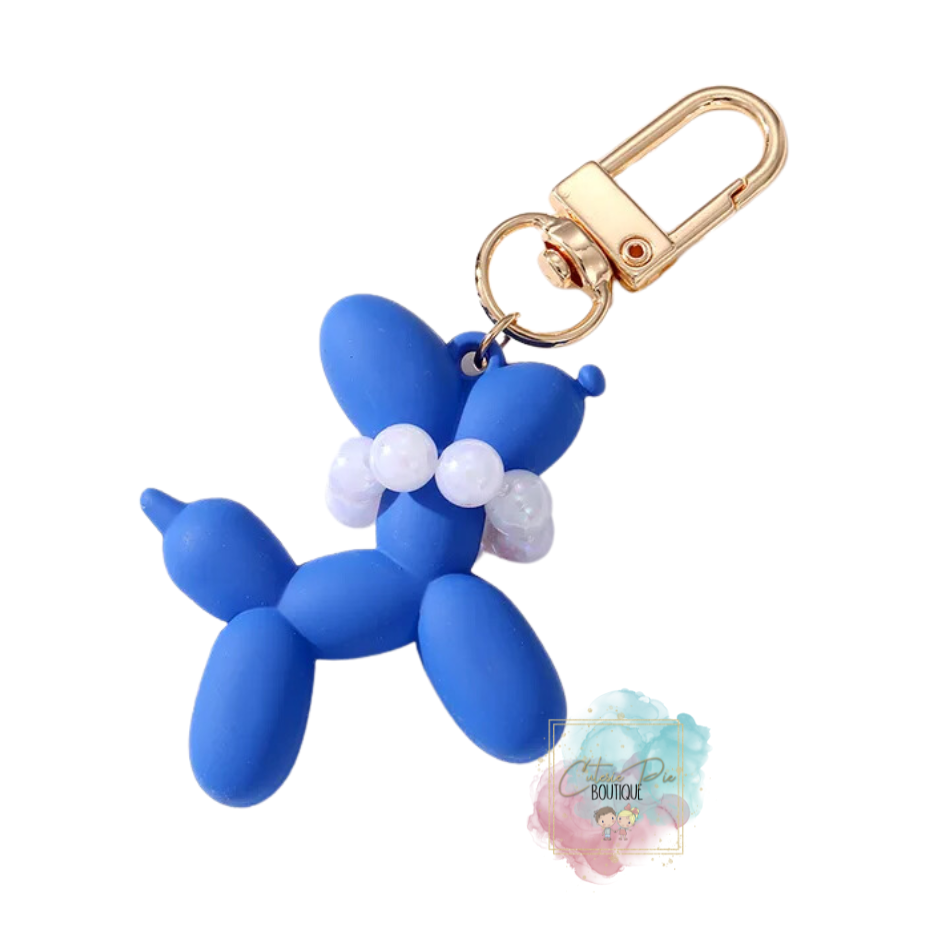 Balloon Dog Keychain - Bag Charm - Puppy Keychain - Balloon Animal