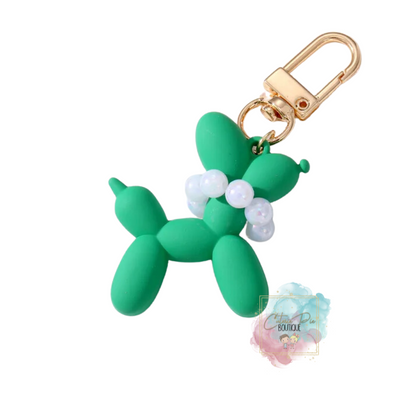 Balloon Dog Keychain - Bag Charm - Puppy Keychain - Balloon Animal