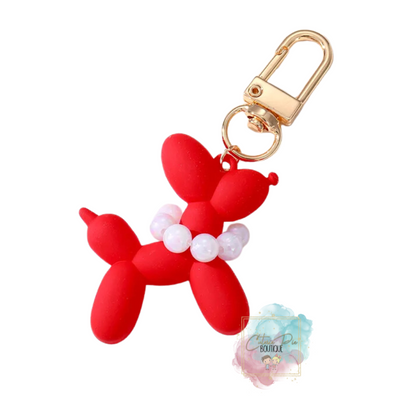 Balloon Dog Keychain - Bag Charm - Puppy Keychain - Balloon Animal