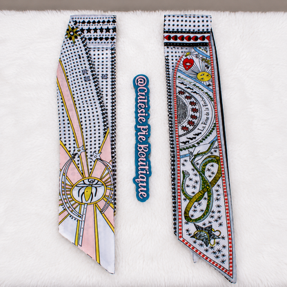 Celestial Twilly Scarf | Bandeau, Purse Handle Wrap & Bag Accessory
