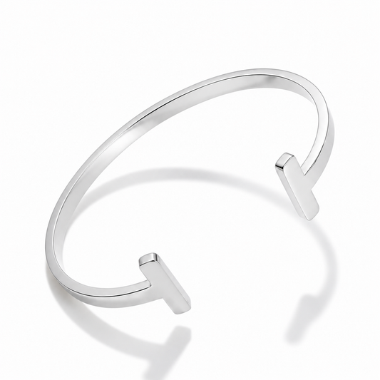 T Bar Cuff Bracelet | 18K Gold PVD | 304 Stainless Steel