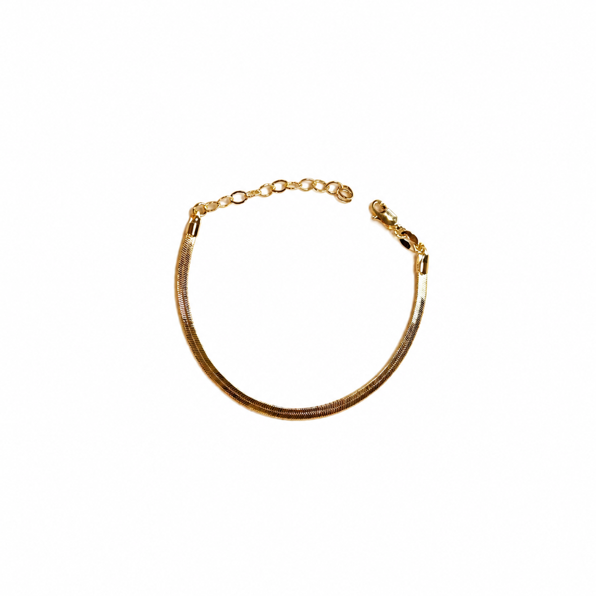Herringbone Bracelet | 3MM | 18K Gold-Filled