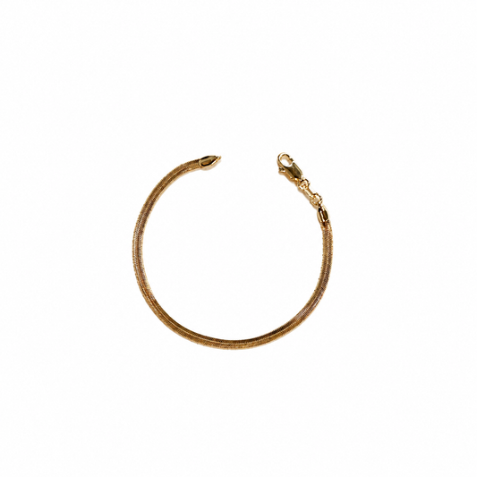 Herringbone Bracelet | 3MM | 18K Gold-Filled