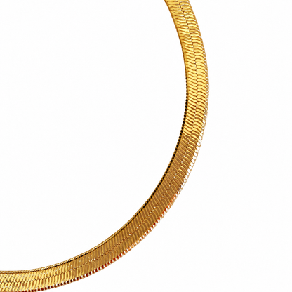 Herringbone Bracelet | 4MM | 18K Gold-Filled