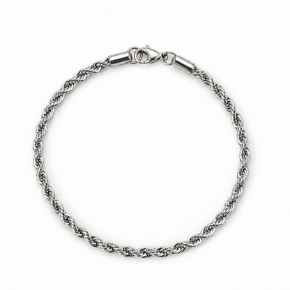 Rope Chain Bracelet | 3MM | Gold or Steel | 304 Stainless Steel