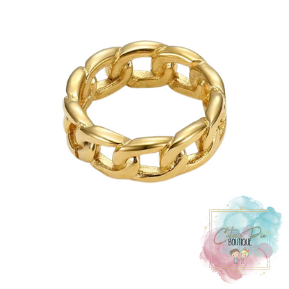 Link Ring - Stainless 18K Gold