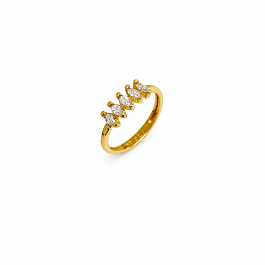 Marquise CZ Ring | 18K Gold-Filled