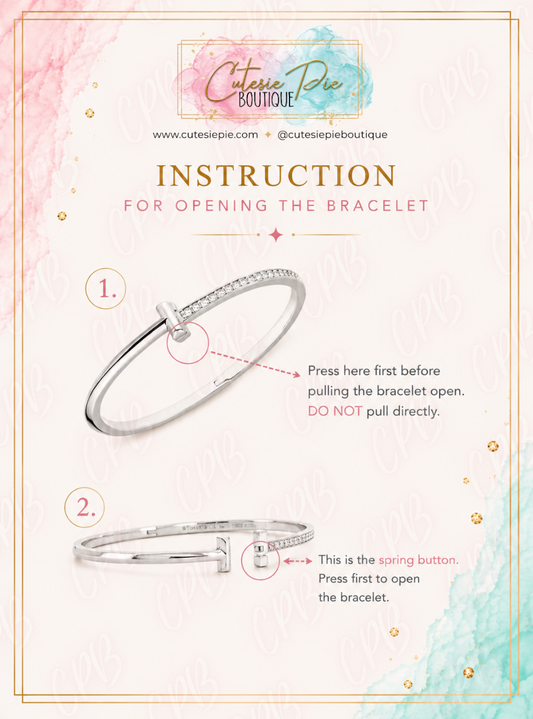 Premium T Bangle Bracelet | 3MM Half Pavé CZ | 18K Gold PVD | Hidden Hinge Closure