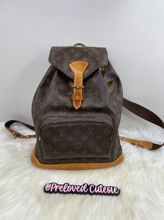 Louis Vuitton Montsouris GM Backpack - LV Vintage Pre-Loved Travel Bag