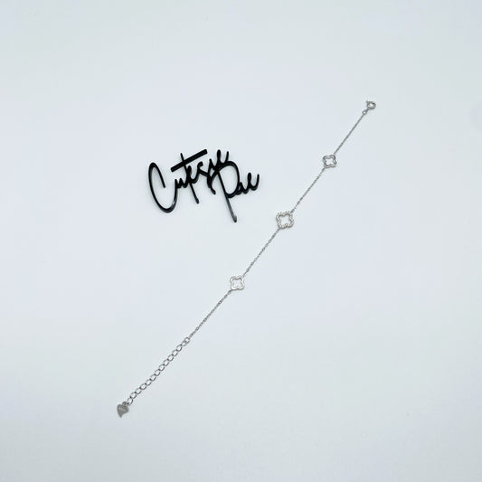 Triple Clover Bracelet | 18K Gold-Plated | Sterling Silver