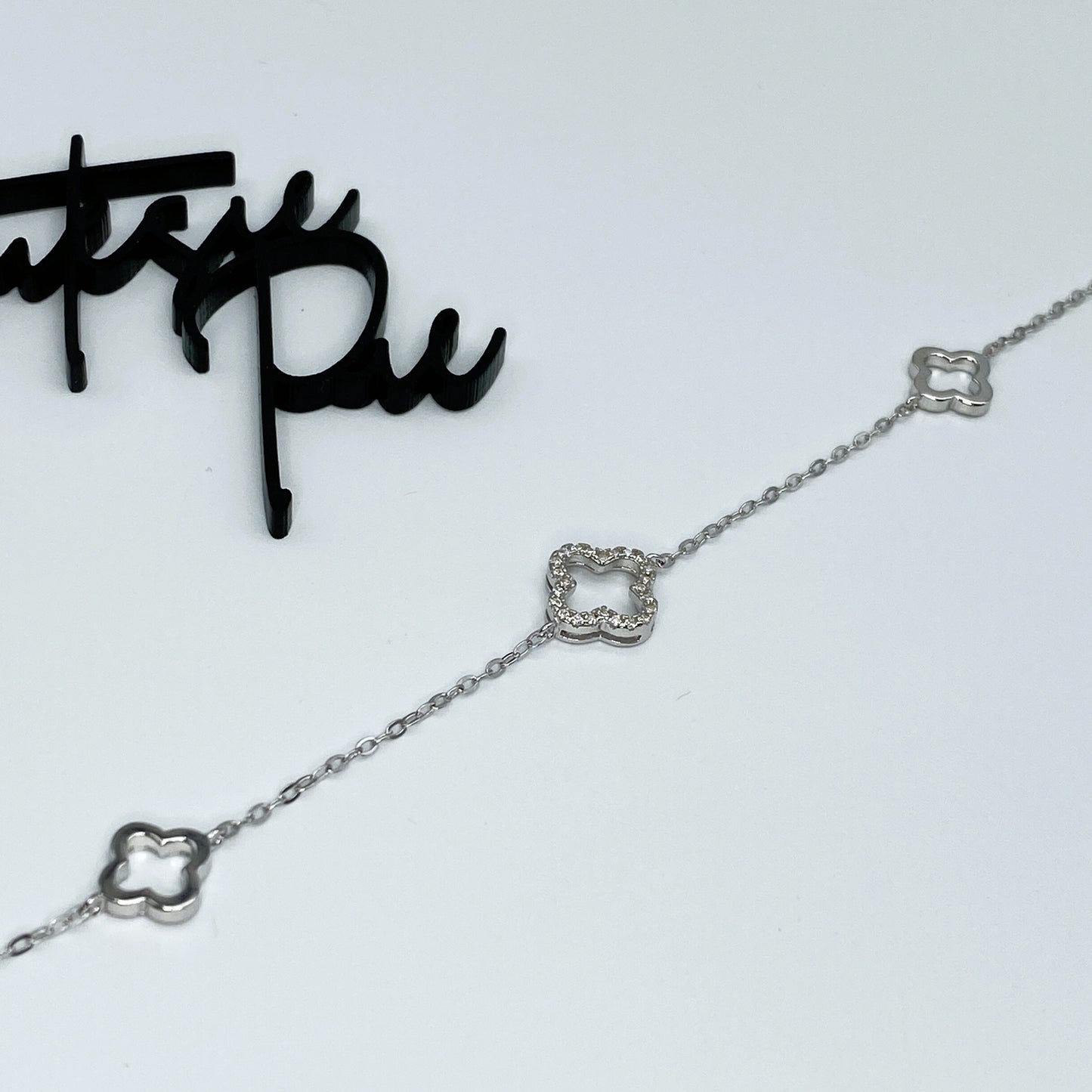 Triple Clover Bracelet | 18K Gold-Plated | Sterling Silver