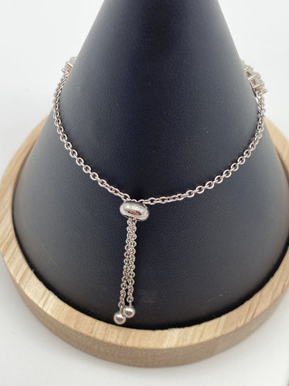 Moissanite Tennis Bolo Adjustable Bracelet | 3MM | Round Brilliant 1.8CT | Sterling Silver | Certificate Included