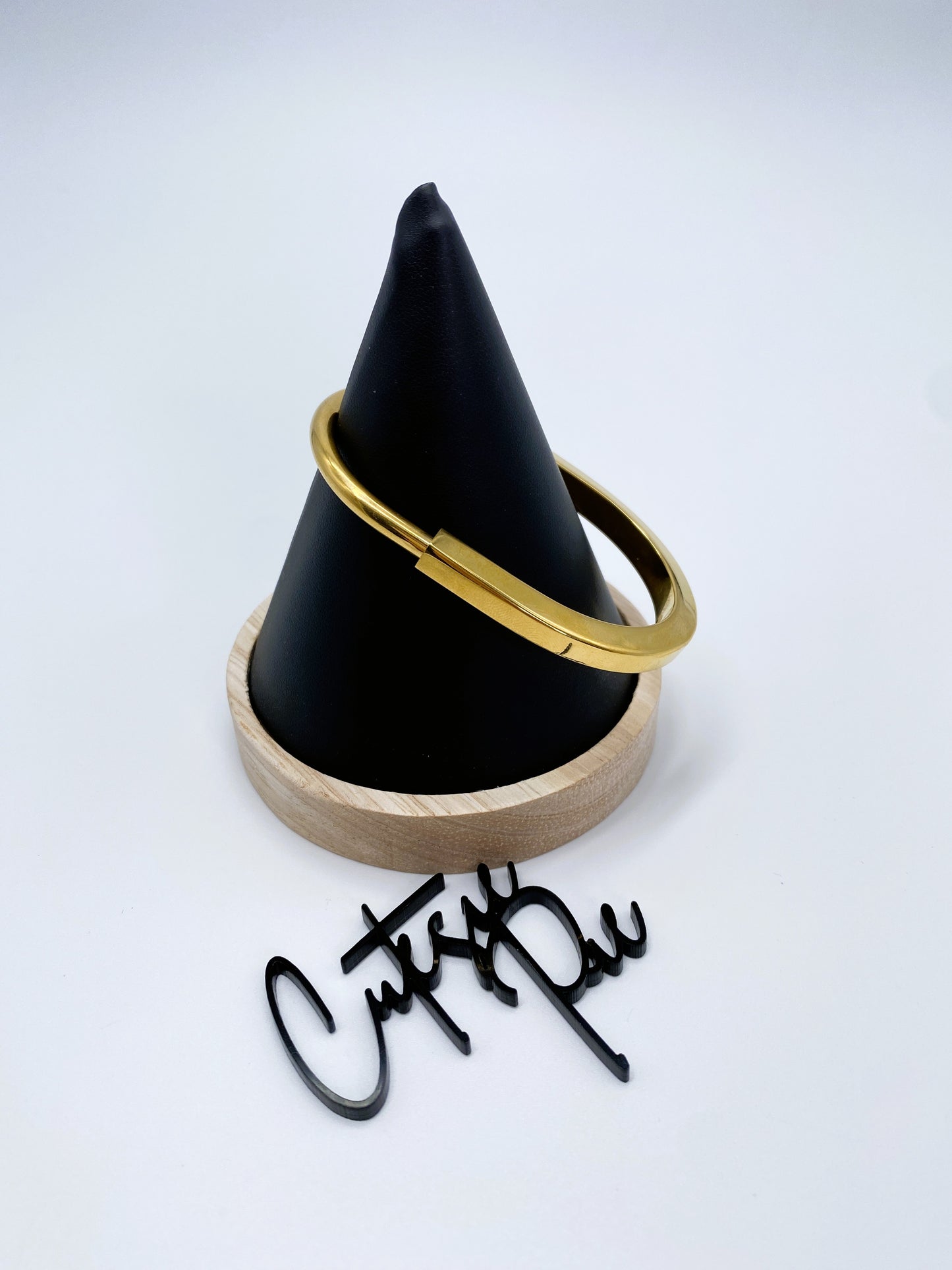 Twist Lock Bangle Bracelet | 18K Gold PVD, Rose Gold PVD or Steel | 304 Stainless Steel