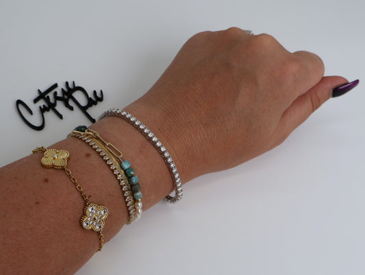 Moissanite Tennis Bracelet | 3MM | 950 Platinum-Plated Sterling Silver | Certificate Included