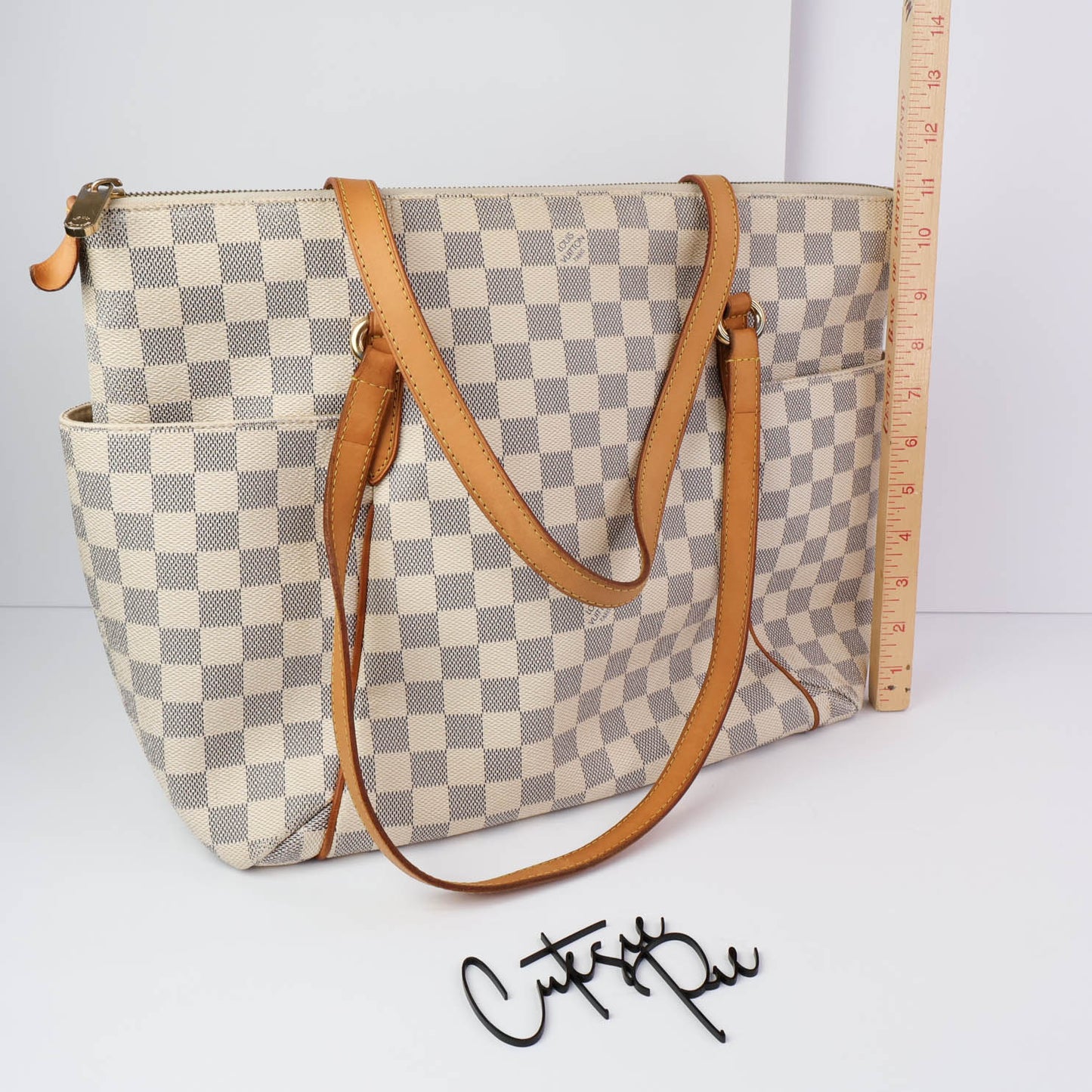 Louis Vuitton | Totally MM Bag | Damier Azur Canvas