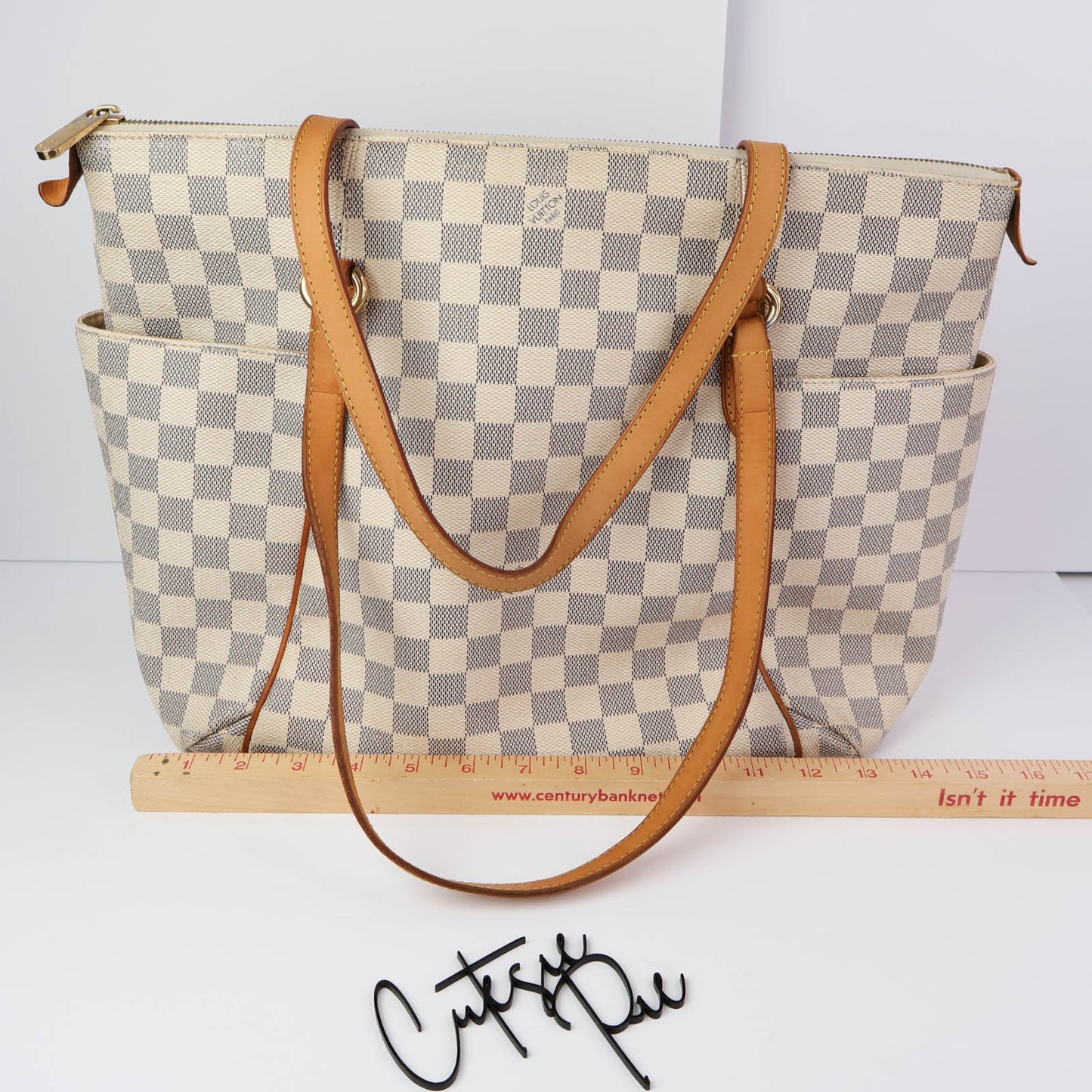 Louis Vuitton | Totally MM Bag | Damier Azur Canvas