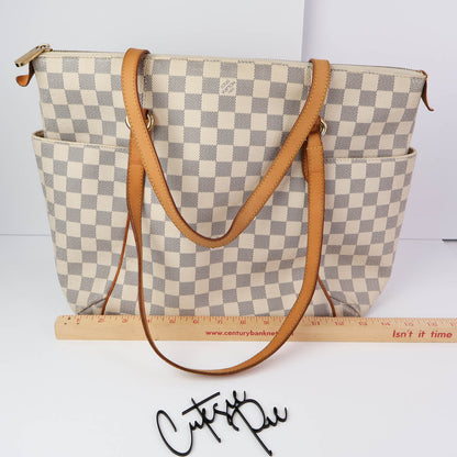 Louis Vuitton | Totally MM Bag | Damier Azur Canvas