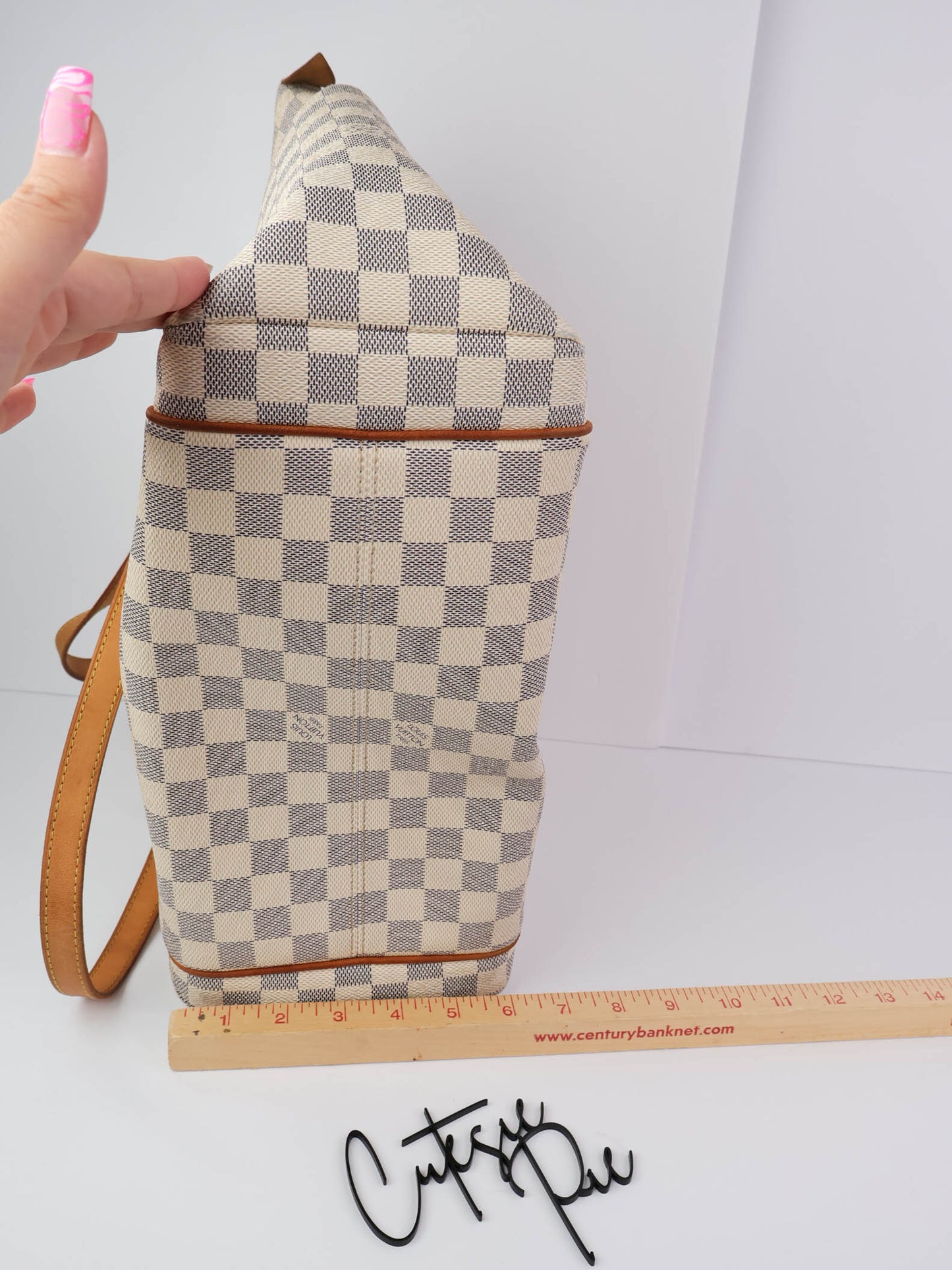 Louis Vuitton | Totally MM Bag | Damier Azur Canvas