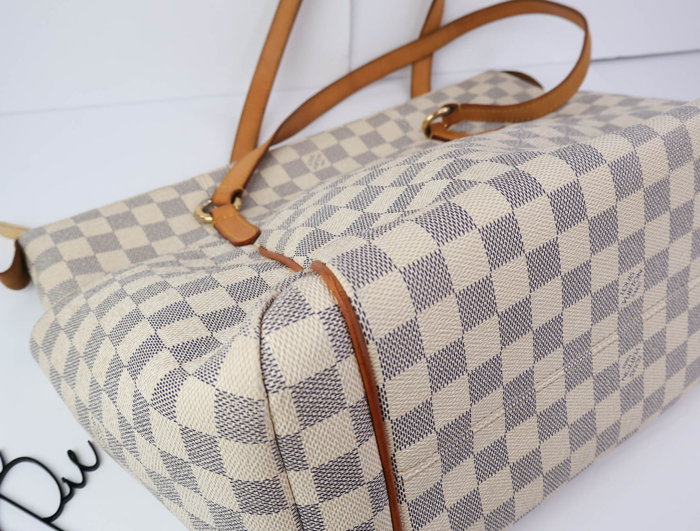 Louis Vuitton | Totally MM Bag | Damier Azur Canvas