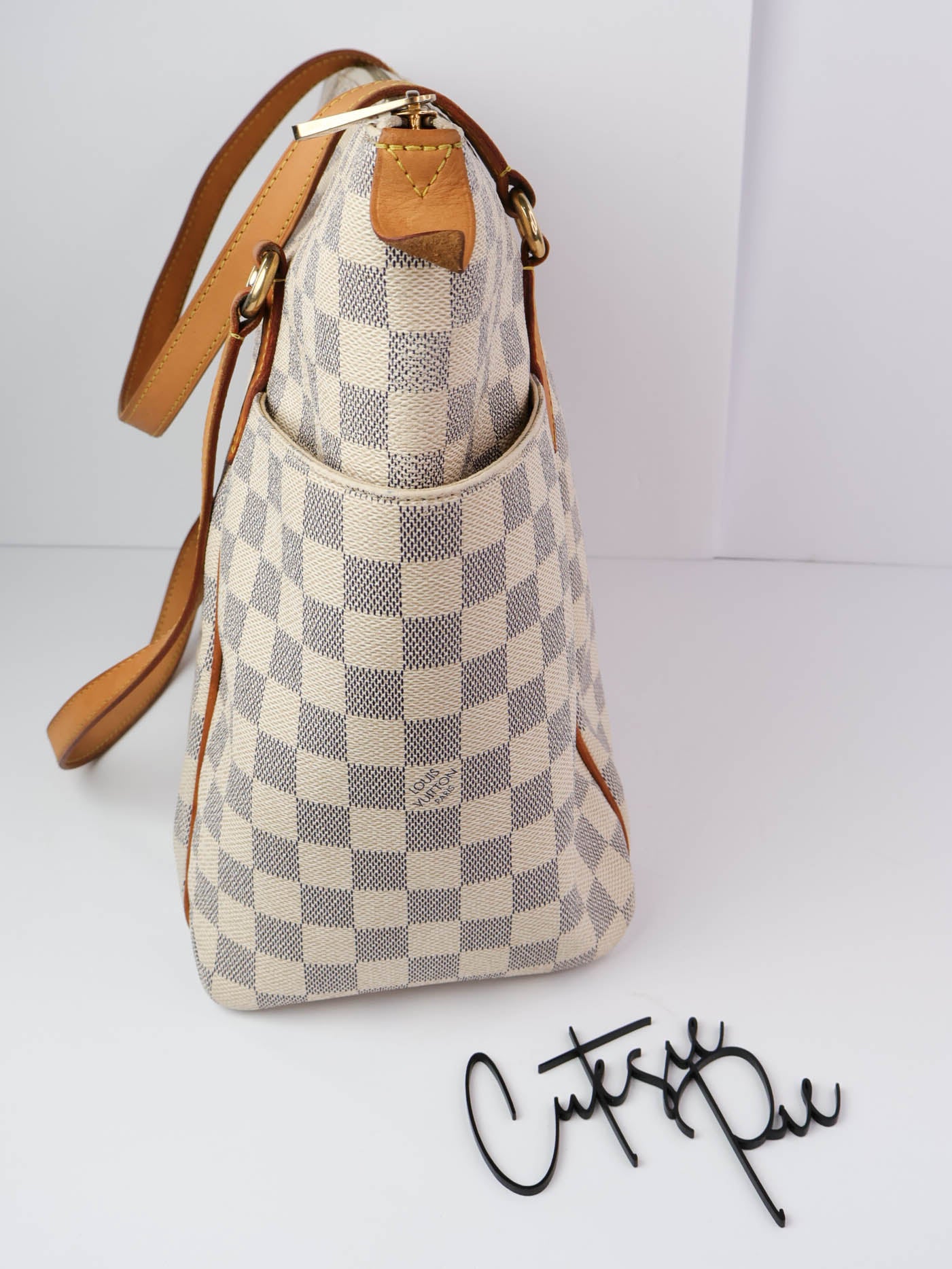 Louis Vuitton | Totally MM Bag | Damier Azur Canvas
